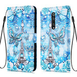 Housse Xiaomi Mi 9T / Mi 9T Pro Tour Eiffel Papillons à Lanière Housse Xiaomi Mi 9T / Mi 9T Pro Tour Eiffel Papillons à Lanière