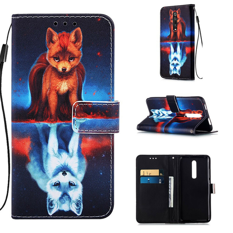 Housse Xiaomi Mi 9T / Mi 9T Pro Reflet de Julien le Chien à Lanière Housse Xiaomi Mi 9T / Mi 9T Pro Reflet de Julien le Chien à Lanière