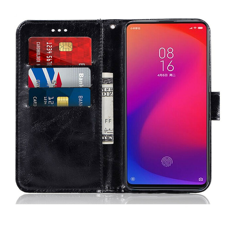 Housse Xiaomi Mi 9T / Mi 9T Pro Effet Cuir Vintage à Lanière Housse Xiaomi Mi 9T / Mi 9T Pro Effet Cuir Vintage à Lanière