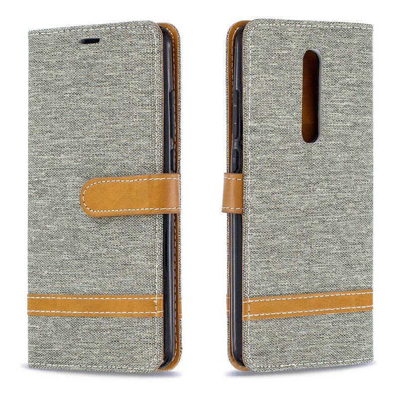 Housse Xiaomi Mi 9T / Mi 9T Pro Tissu et Effet Cuir à Lanière Housse Xiaomi Mi 9T / Mi 9T Pro Tissu et Effet Cuir à Lanière
