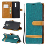 Housse Xiaomi Mi 9T / Mi 9T Pro Tissu et Effet Cuir à Lanière Housse Xiaomi Mi 9T / Mi 9T Pro Tissu et Effet Cuir à Lanière