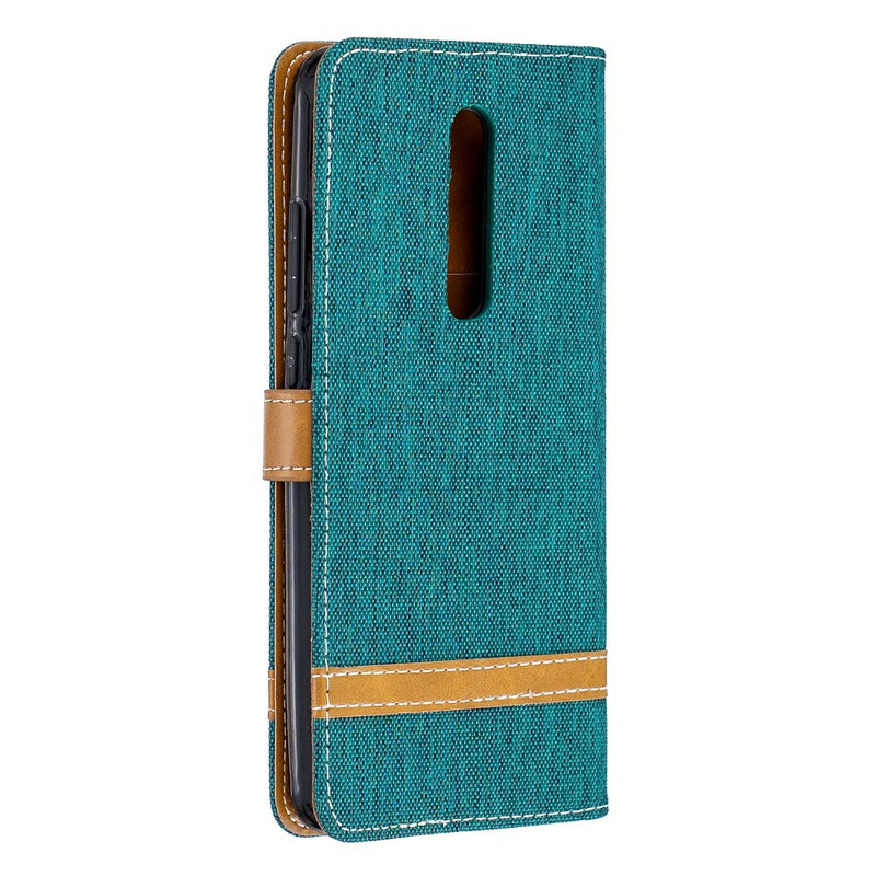 Housse Xiaomi Mi 9T / Mi 9T Pro Tissu et Effet Cuir à Lanière Housse Xiaomi Mi 9T / Mi 9T Pro Tissu et Effet Cuir à Lanière