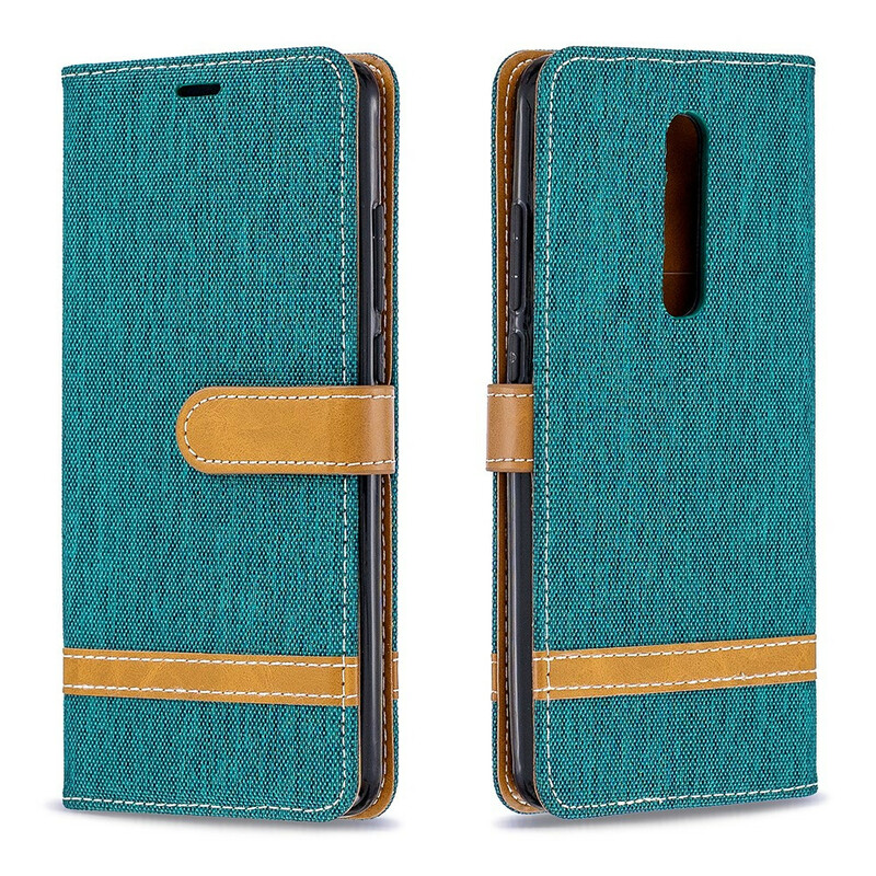 Housse Xiaomi Mi 9T / Mi 9T Pro Tissu et Effet Cuir à Lanière Housse Xiaomi Mi 9T / Mi 9T Pro Tissu et Effet Cuir à Lanière
