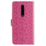 Housse Xiaomi Mi 9T / Mi 9T Pro Dentelle Porte-Monnaie à Lanière Housse Xiaomi Mi 9T / Mi 9T Pro Dentelle Porte-Monnaie à Lanière