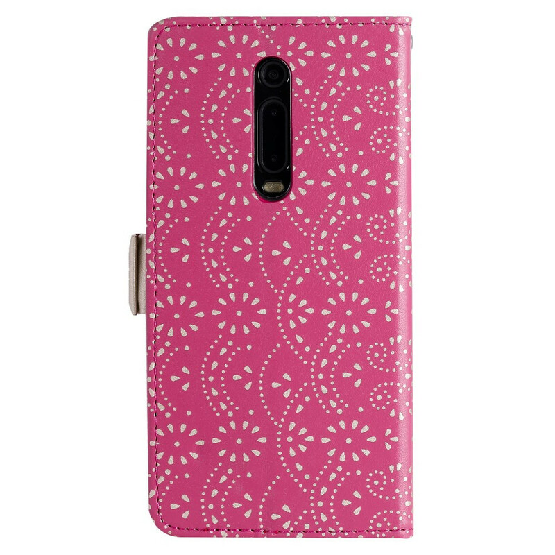 Housse Xiaomi Mi 9T / Mi 9T Pro Dentelle Porte-Monnaie à Lanière Housse Xiaomi Mi 9T / Mi 9T Pro Dentelle Porte-Monnaie à Lanière