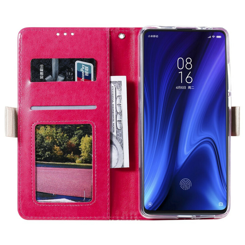 Housse Xiaomi Mi 9T / Mi 9T Pro Dentelle Porte-Monnaie à Lanière Housse Xiaomi Mi 9T / Mi 9T Pro Dentelle Porte-Monnaie à Lanière