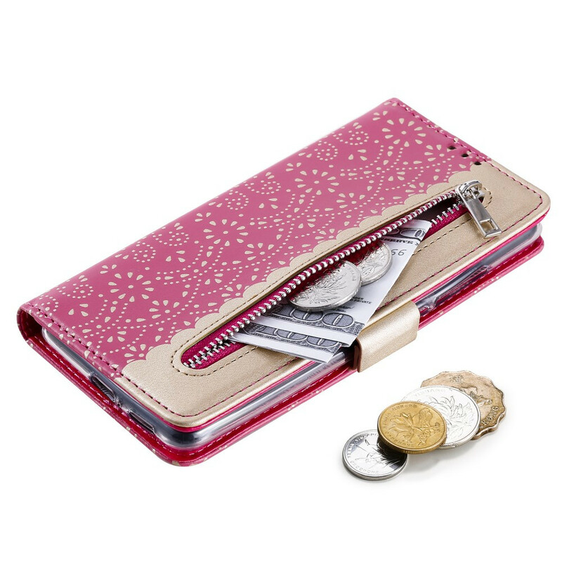 Housse Xiaomi Mi 9T / Mi 9T Pro Dentelle Porte-Monnaie à Lanière Housse Xiaomi Mi 9T / Mi 9T Pro Dentelle Porte-Monnaie à Lanière