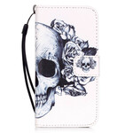 Housse iPhone SE 2 / 8 / 7 Tête de Mort Fleurie Housse iPhone SE 2 / 8 / 7 Tête de Mort Fleurie