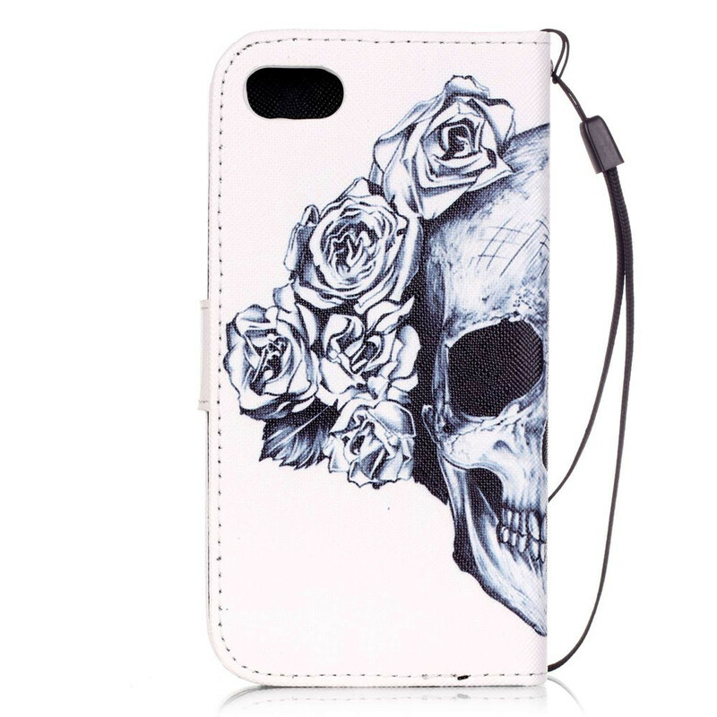 Housse iPhone SE 2 / 8 / 7 Tête de Mort Fleurie Housse iPhone SE 2 / 8 / 7 Tête de Mort Fleurie