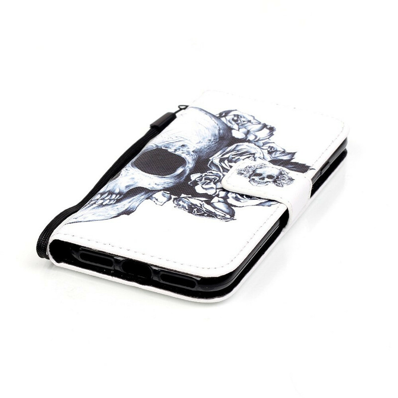 Housse iPhone SE 2 / 8 / 7 Tête de Mort Fleurie Housse iPhone SE 2 / 8 / 7 Tête de Mort Fleurie