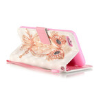 Housse iPhone SE 2 / 8 / 7 Hibou Aquarelle à Lanière Housse iPhone SE 2 / 8 / 7 Hibou Aquarelle à Lanière