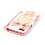 Housse iPhone SE 2 / 8 / 7 Hibou Aquarelle à Lanière Housse iPhone SE 2 / 8 / 7 Hibou Aquarelle à Lanière