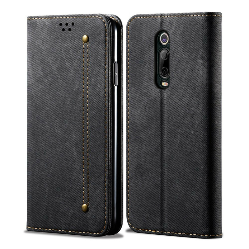 Flip Cover Xiaomi Mi 9T / Mi 9T Pro Tissu Jeans Flip Cover Xiaomi Mi 9T / Mi 9T Pro Tissu Jeans