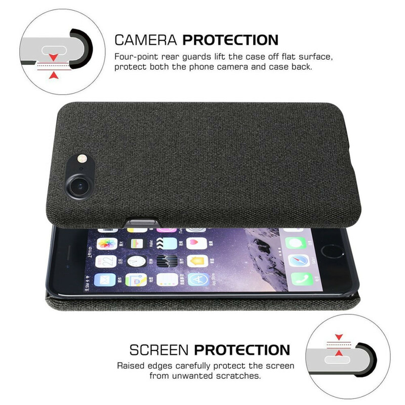 Coque iPhone SE 2 / 8 / 7 KSQ Tissu Chic Coque iPhone SE 2 / 8 / 7 KSQ Tissu Chic