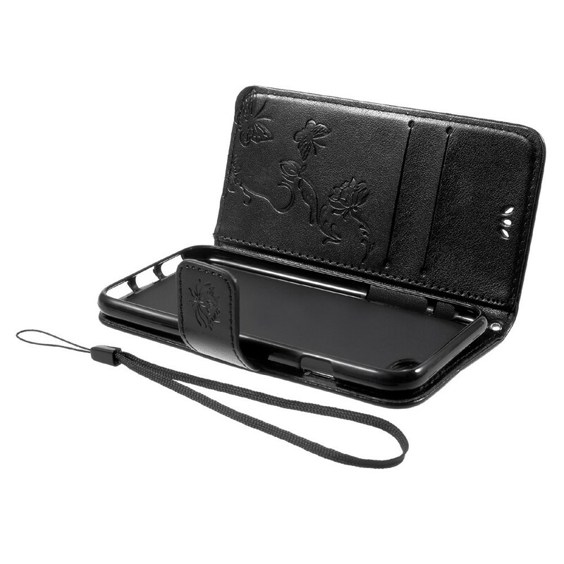 Housse iPhone SE 2 / 8 / 7 Florale à Lanière Housse iPhone SE 2 / 8 / 7 Florale à Lanière