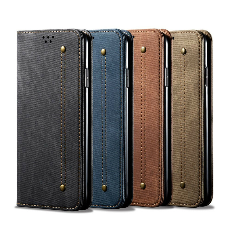 Flip Cover OnePlus 8 Simili Cuir Texture Jeans