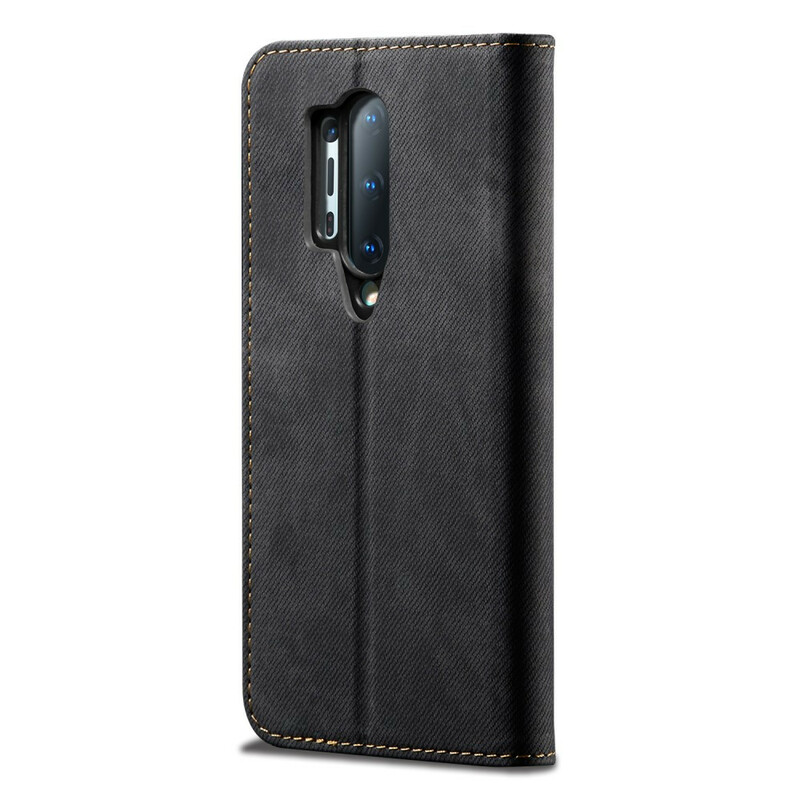 Flip Cover OnePlus 8 Pro Simili Cuir Texture Jeans