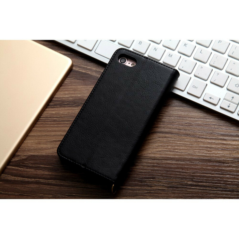 Flip Cover iPhone SE 2 / 8 / 7 Effet Cuir Multi-Cartes CMAI2