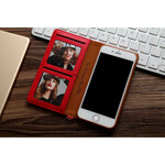 Flip Cover iPhone SE 2 / 8 / 7 Effet Cuir Multi-Cartes CMAI2