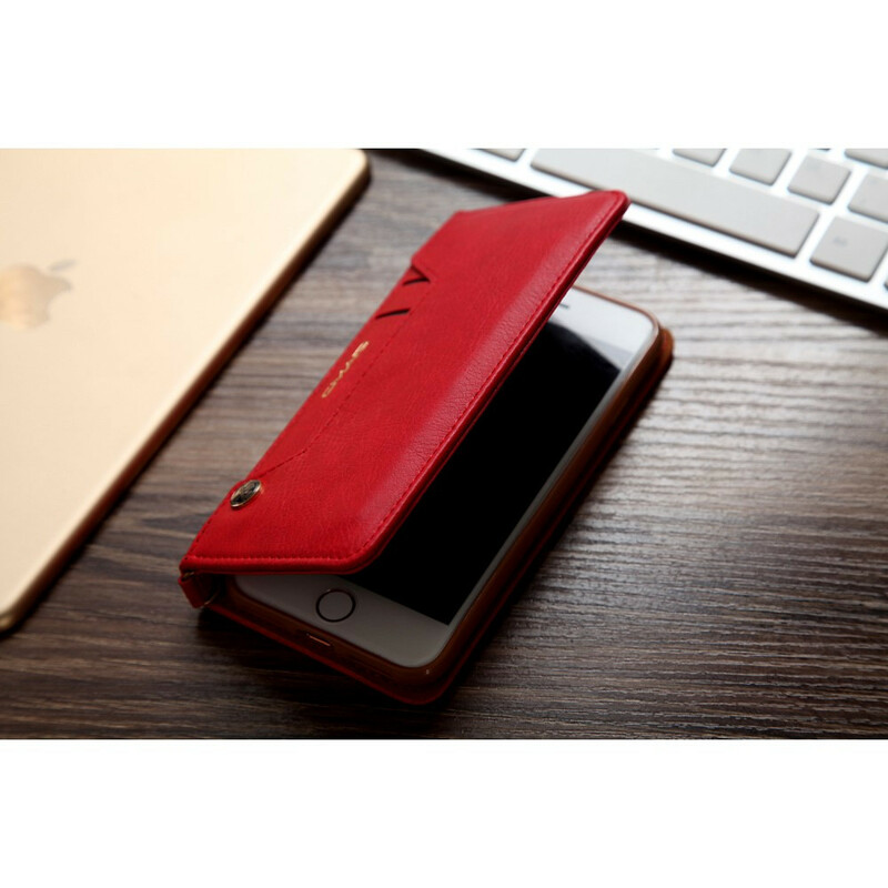 Flip Cover iPhone SE 2 / 8 / 7 Effet Cuir Multi-Cartes CMAI2