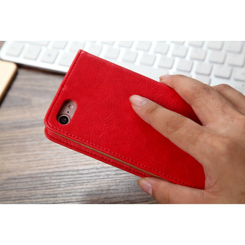 Flip Cover iPhone SE 2 / 8 / 7 Effet Cuir Multi-Cartes CMAI2