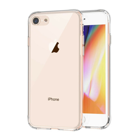 Coque iPhone SE 2 / 8 / 7 Transparente LEEU Verre et Acrylique
