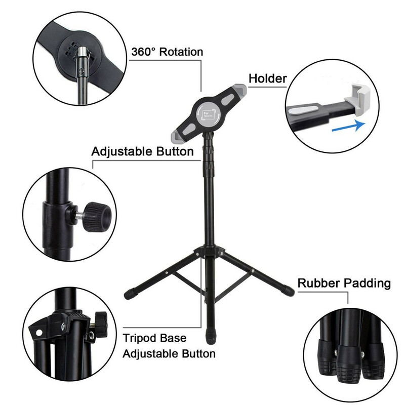 Support Trépied En Alliage D'aluminium Pour Tablette Support Trépied En Alliage D'aluminium Pour Tablette