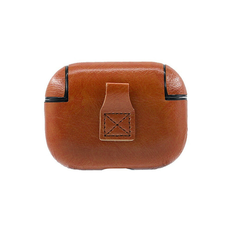 Étui AirPods Pro Style Cuir avec Mousqueton Étui AirPods Pro Style Cuir avec Mousqueton
