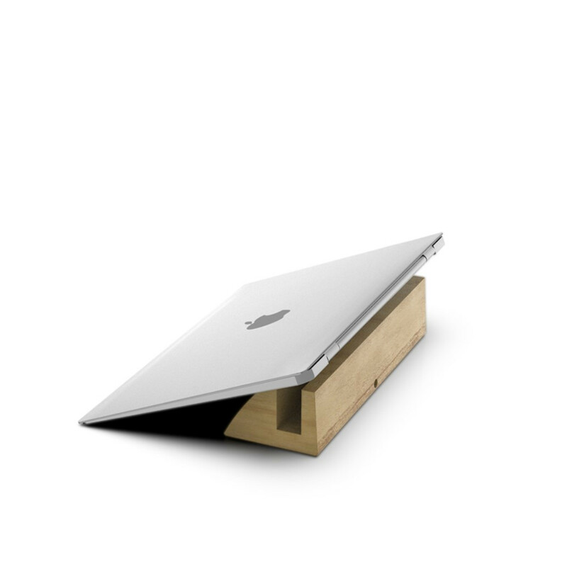 Support du bureau en Bloque de Bois DIROSE pour MacBook Support du bureau en Bloque de Bois DIROSE pour MacBook