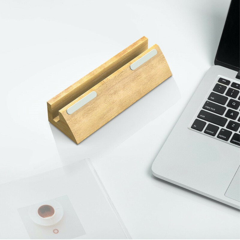 Support du bureau en Bloque de Bois DIROSE pour MacBook