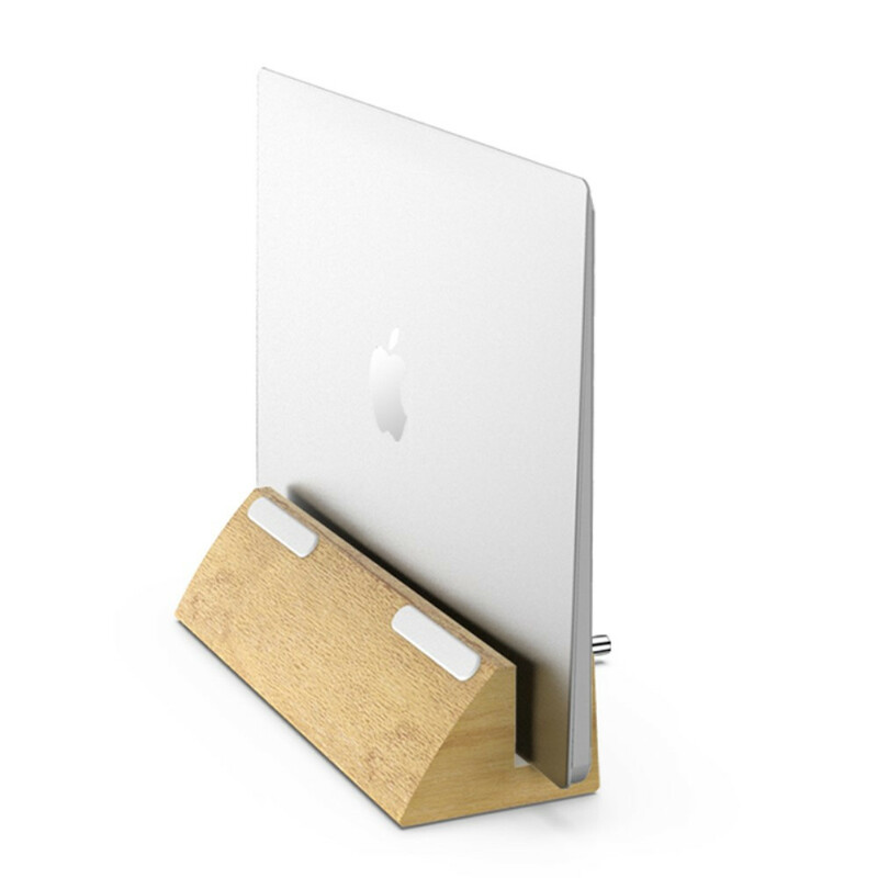Support du bureau en Bloque de Bois DIROSE pour MacBook
