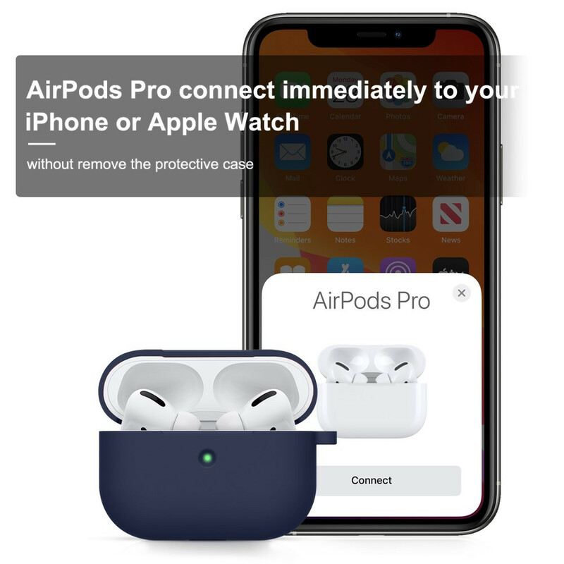 Étui AirPods Pro Silicone Chocs Résistants avec Mousqueton Étui AirPods Pro Silicone Chocs Résistants avec Mousqueton