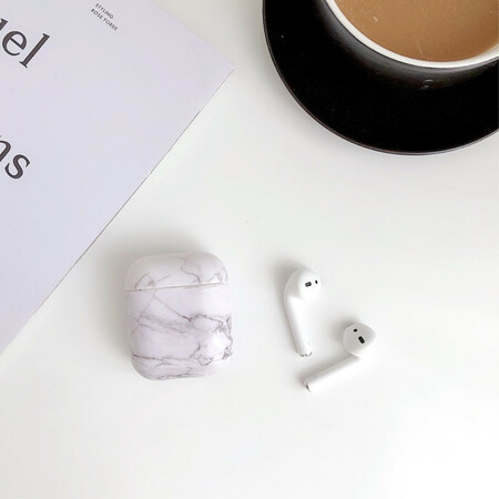 Étui Airpods Silicone Style Marbre