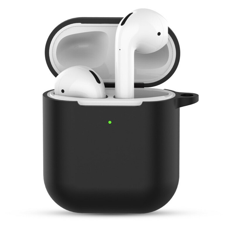 Coque AirPods Guess transparente à pailette avec mousqueton - Noir -  Français