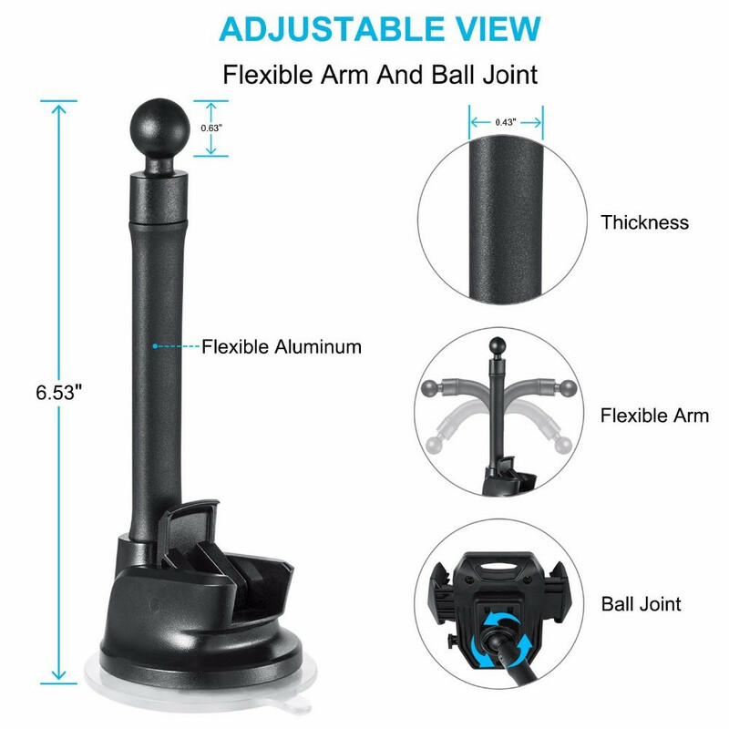 Porte-téléphone Magnétique Pare-brise À Ventouse Porte-téléphone Magnétique Pare-brise À Ventouse