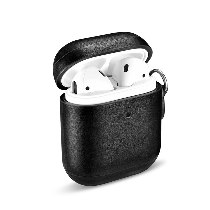 Coque AirPods Véritable Cuir avec Lanière ICARER Coque AirPods Véritable Cuir avec Lanière ICARER