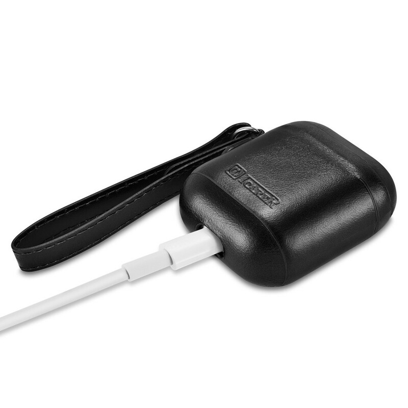 Coque AirPods Véritable Cuir avec Lanière ICARER Coque AirPods Véritable Cuir avec Lanière ICARER