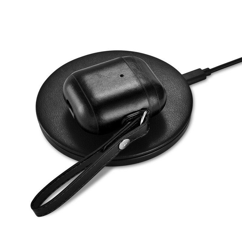 Coque AirPods Véritable Cuir avec Lanière ICARER Coque AirPods Véritable Cuir avec Lanière ICARER