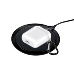 Coque AirPods Silicone Transparent avec Mousqueton