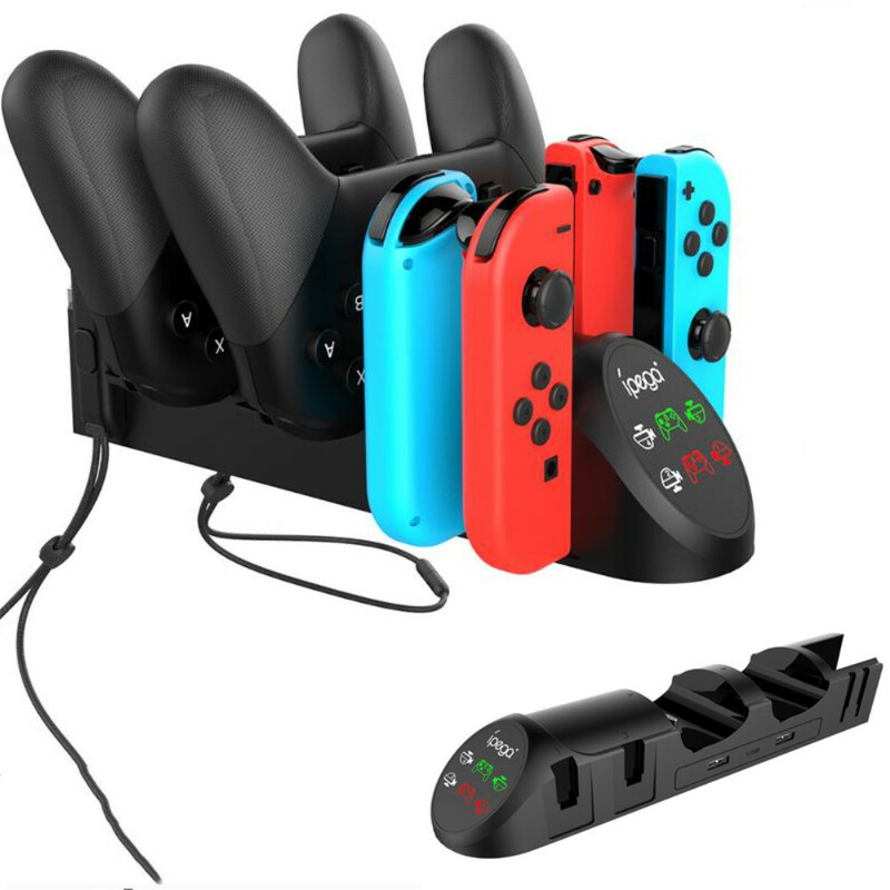 Support à Station Chargeur 6 en 1 IPEGA pour Nintendo Switch Support à Station Chargeur 6 en 1 IPEGA pour Nintendo Switch