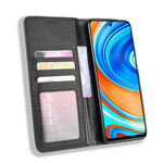 Flip Cover Xiaomi Redmi Note 9S Effet Cuir Vintage Stylisé Flip Cover Xiaomi Redmi Note 9S Effet Cuir Vintage Stylisé
