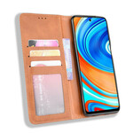 Flip Cover Xiaomi Redmi Note 9S Effet Cuir Vintage Stylisé Flip Cover Xiaomi Redmi Note 9S Effet Cuir Vintage Stylisé