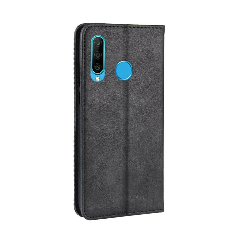 Flip Cover Honor 20 Lite Effet Cuir Vintage Stylisé Flip Cover Honor 20 Lite Effet Cuir Vintage Stylisé
