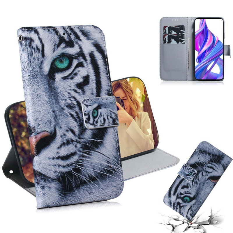 Housse Honor 9X Pro Tigre Blanc Housse Honor 9X Pro Tigre Blanc