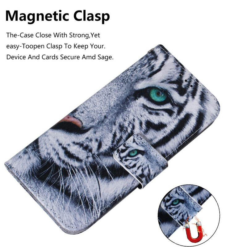 Housse Honor 9X Pro Tigre Blanc Housse Honor 9X Pro Tigre Blanc