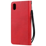 Housse Huawei Y5 2019 / Honor 8S Effet Cuir Couleur à Lanière Housse Huawei Y5 2019 / Honor 8S Effet Cuir Couleur à Lanière
