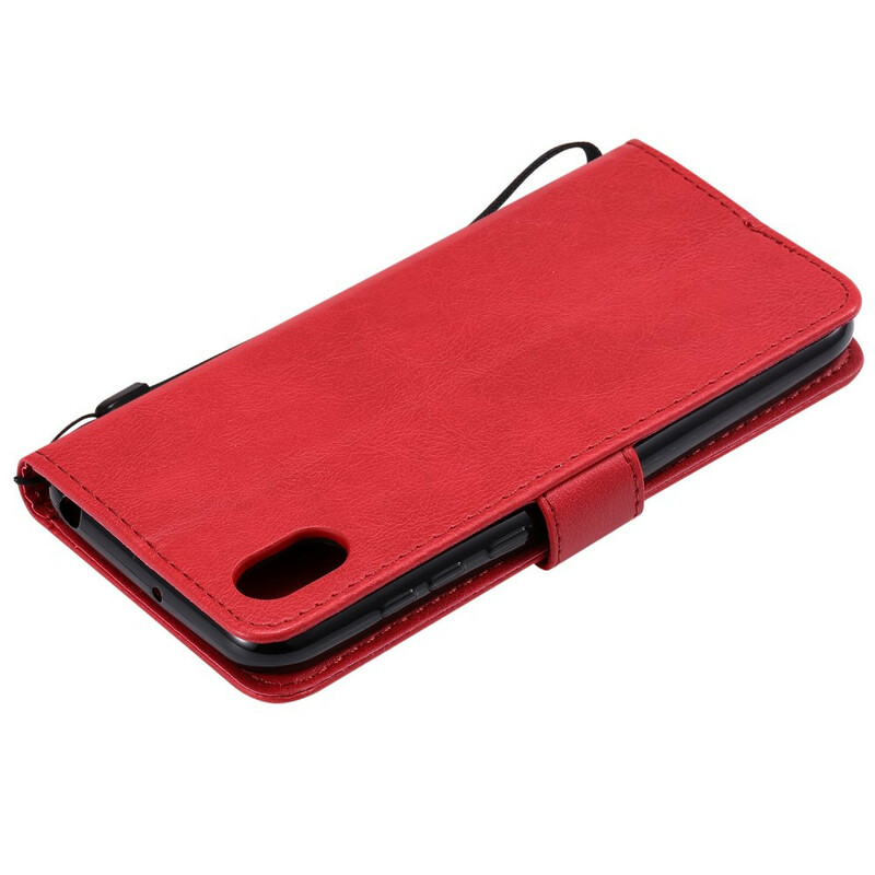 Housse Huawei Y5 2019 / Honor 8S Effet Cuir Couleur à Lanière Housse Huawei Y5 2019 / Honor 8S Effet Cuir Couleur à Lanière