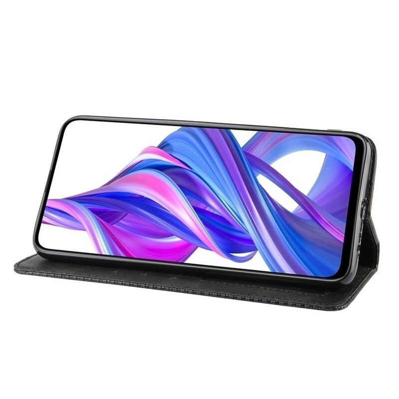 Flip Cover Honor 9X Pro Effet Cuir Vintage Stylisé Flip Cover Honor 9X Pro Effet Cuir Vintage Stylisé