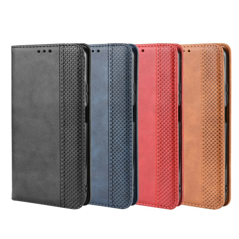 Flip Cover Honor 9X Pro Effet Cuir Vintage Stylisé Flip Cover Honor 9X Pro Effet Cuir Vintage Stylisé
