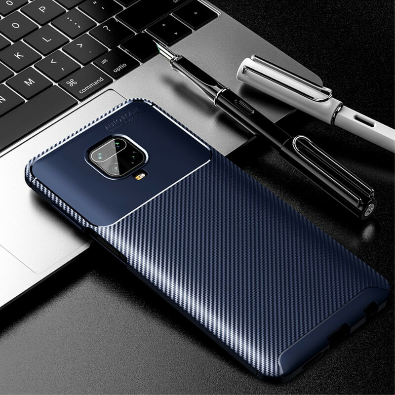 Coque Xiaomi Redmi Note 9 Pro Flexible Texture Fibre Carbone